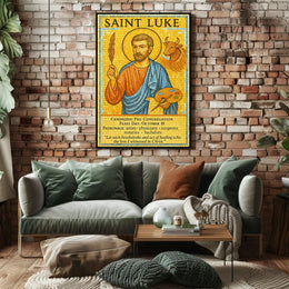 Saint Luke Patron of Artists and Physicians Poster PosterGoat