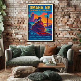 Omaha, NE Gateway to the West Poster