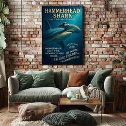 Hammerhead Shark Salt Water Sentinel Poster