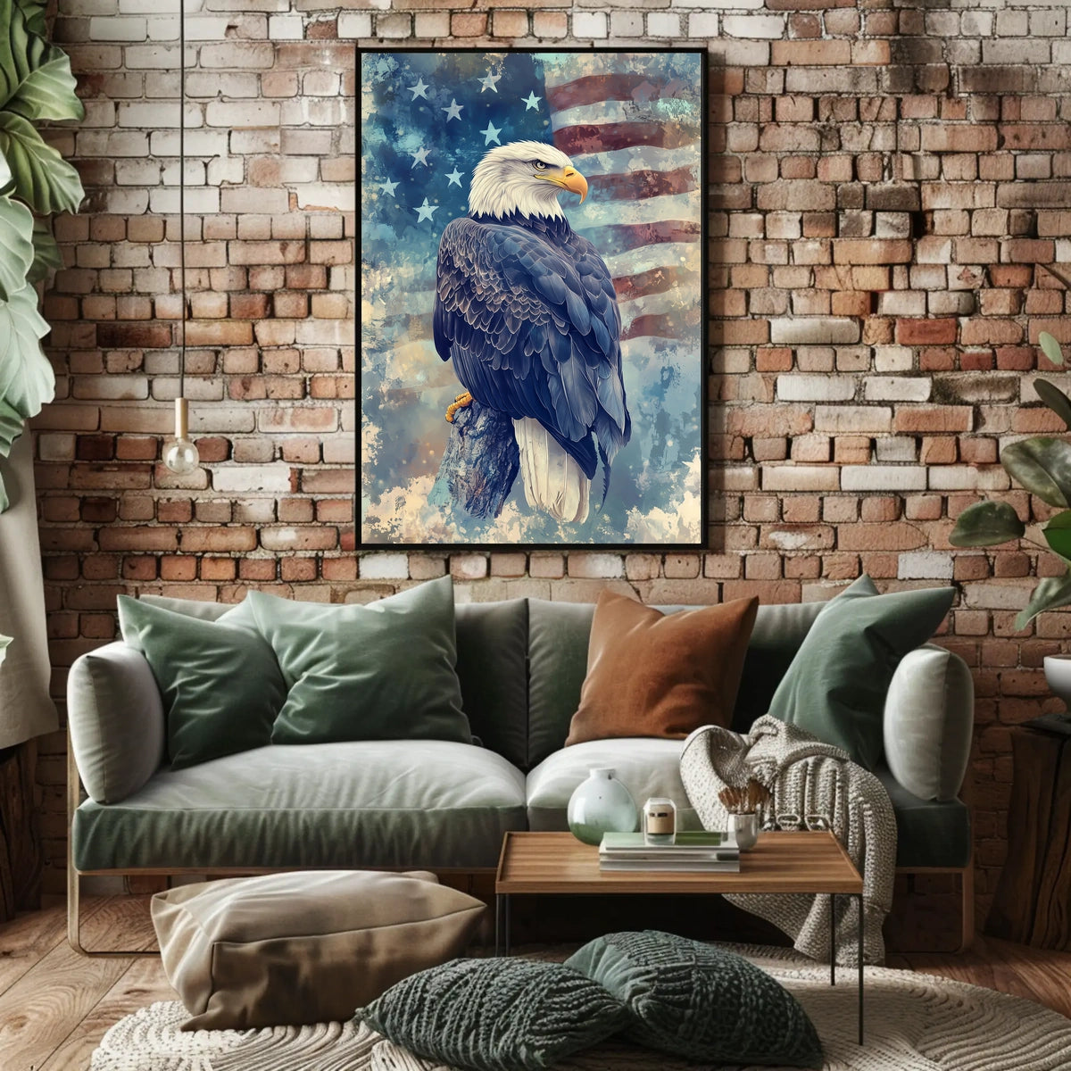 peaceful bald eagle Poster