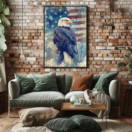 peaceful bald eagle Poster