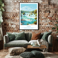 Krka National Park Waterfalls Scenic National Park Poster