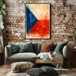 Abstract National Colors Abstract Poster