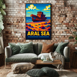 Aral Sea Kazakhstan-Uzbekistan Poster