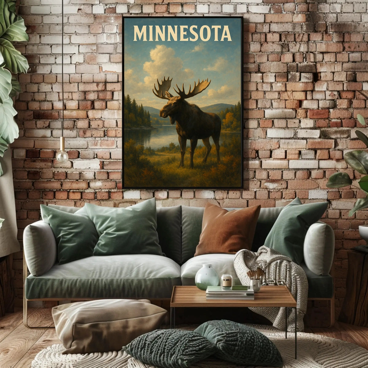 Majestic Minnesota Moose Poster