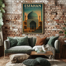 Esfahan Majestic Islamic Architecture Poster