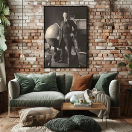 Theodore Roosevelt Library Globe Vintage Poster