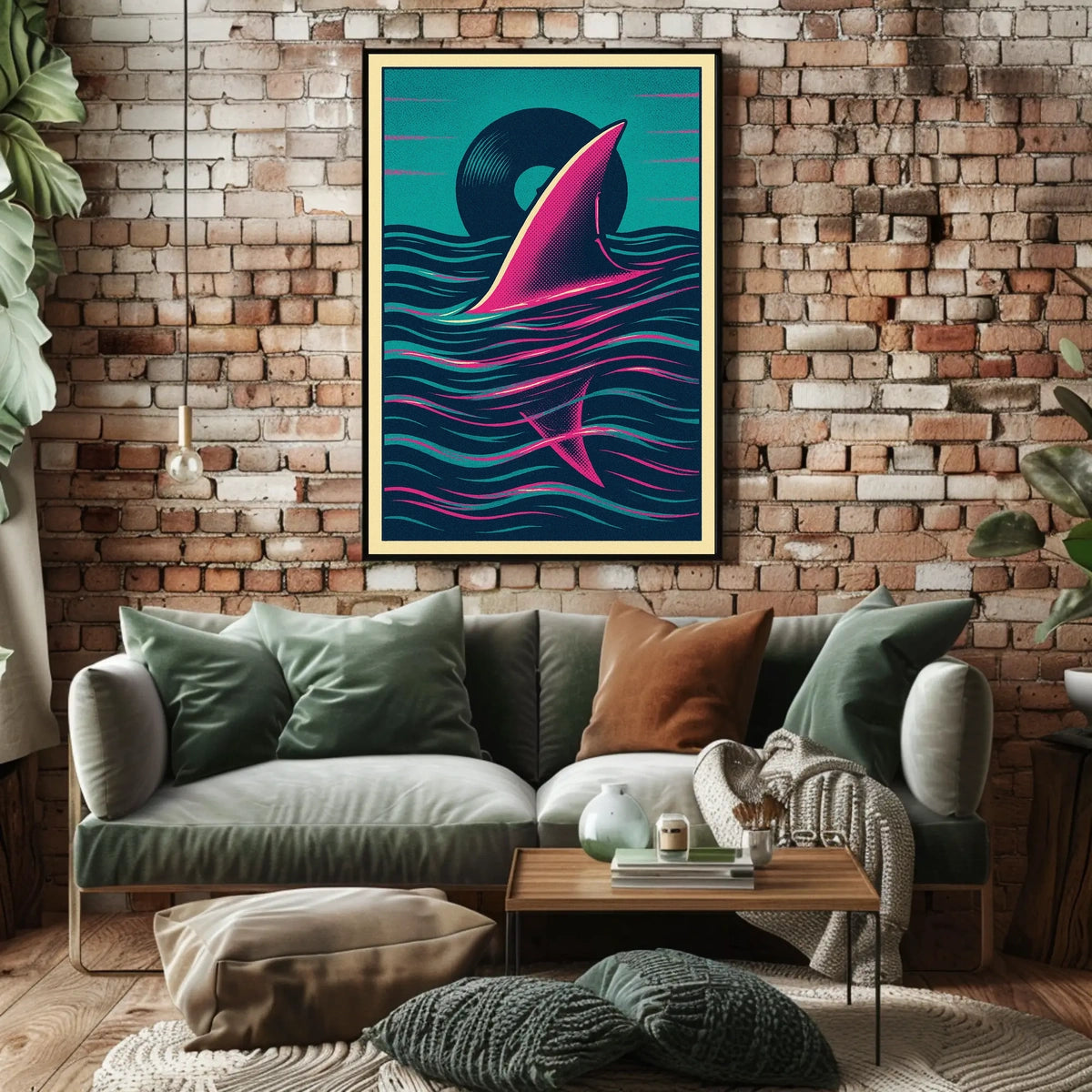 Vinyl Shark Poster