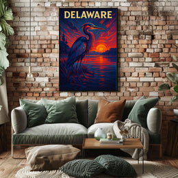 Delaware Sunset Poster