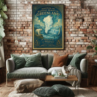 Greenland's Natural Beauty Exhibition Icy Landscapes Wildlife Poster