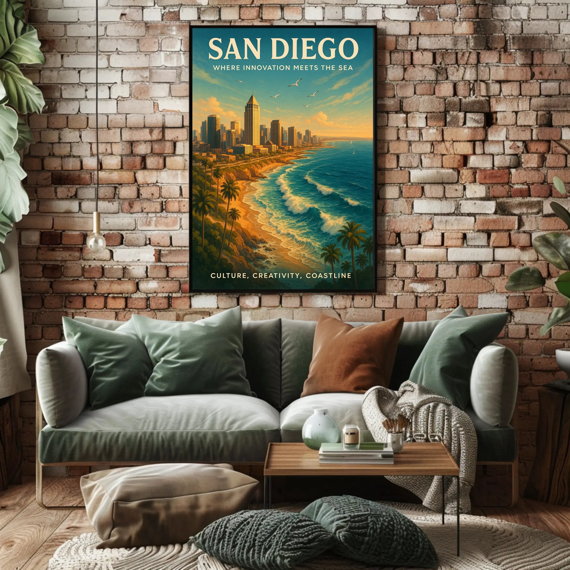 San Diego Coastal Skyline Urban or Cityscape Poster