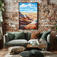 Petrified Forest National Park Vintage Travel Poster