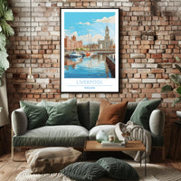 Scenic View of Liverpool Poster