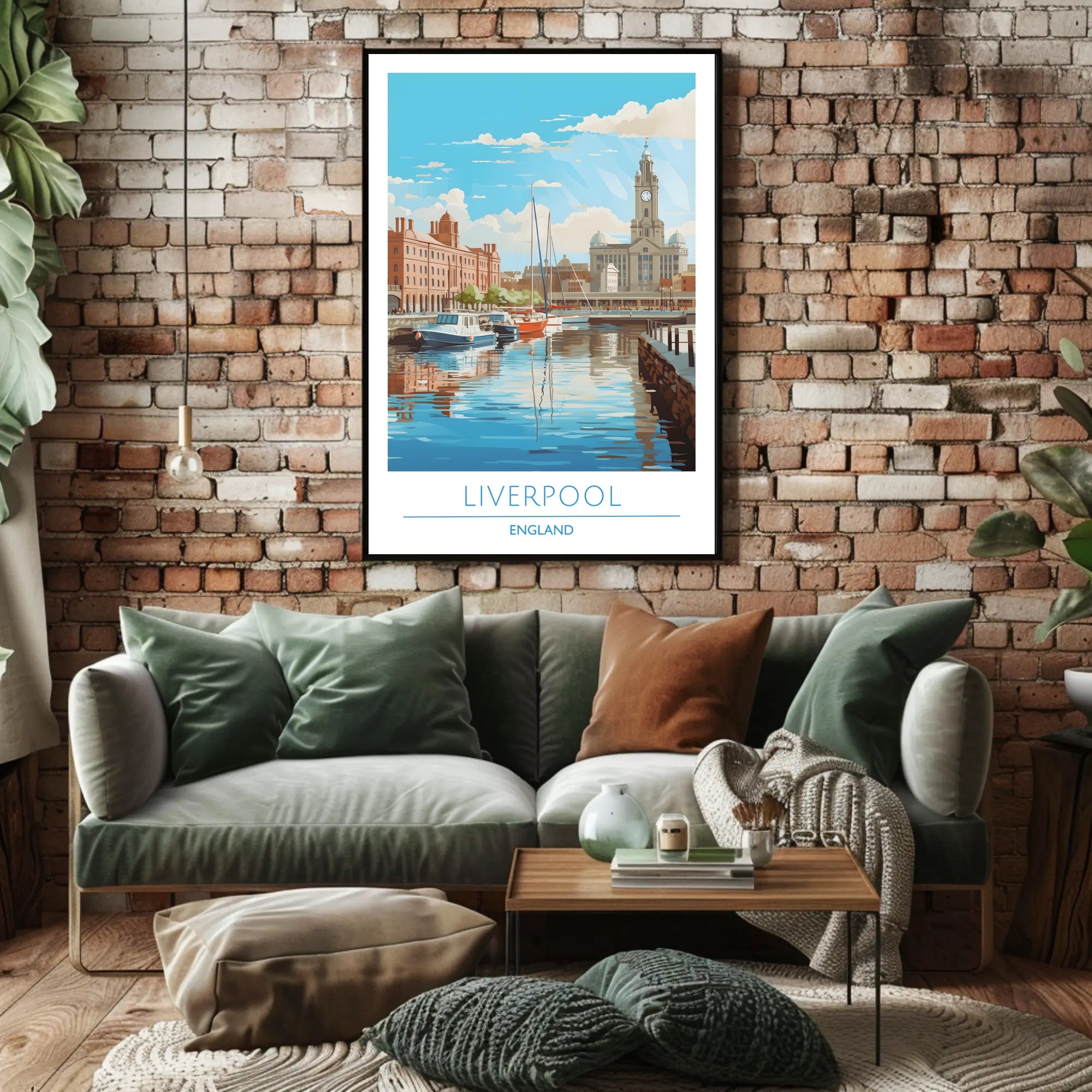Scenic View of Liverpool Poster