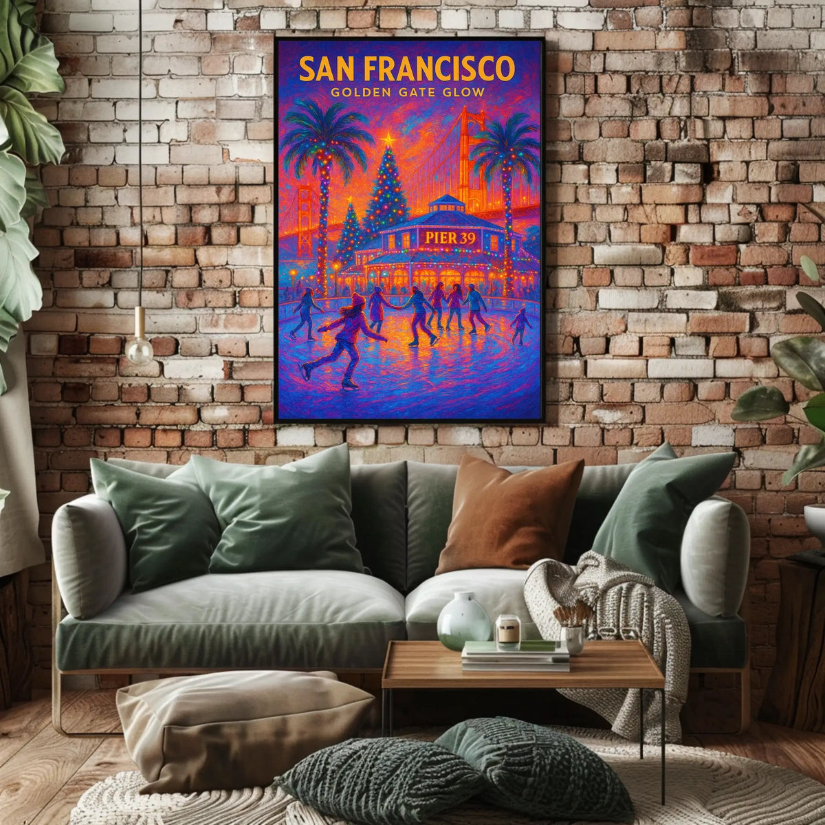 San Francisco Golden Gate Glow Poster