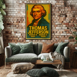 Thomas Jefferson Vintage Patriotic Collector Poster