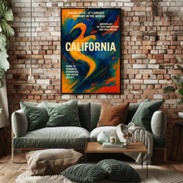 California The Golden State Poster