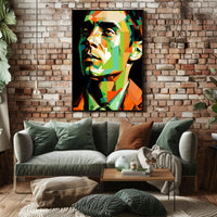 Geometric Portrait Poster PosterGoat