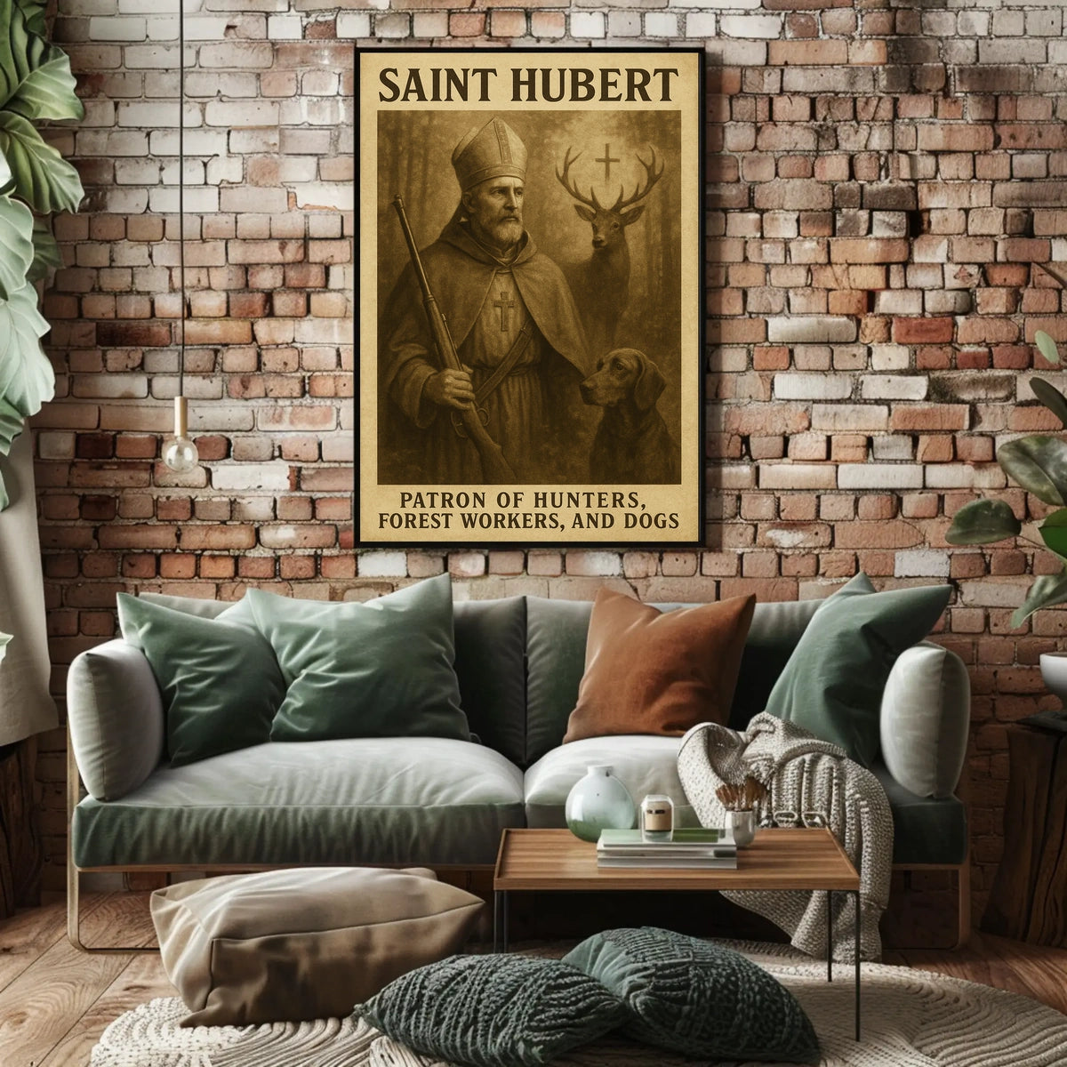 Saint Hubert Patron Of Hunters Poster