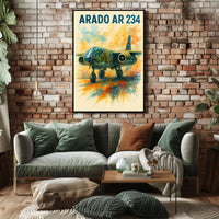 Arado AR 234 Vintage WWII Aviation Art Poster