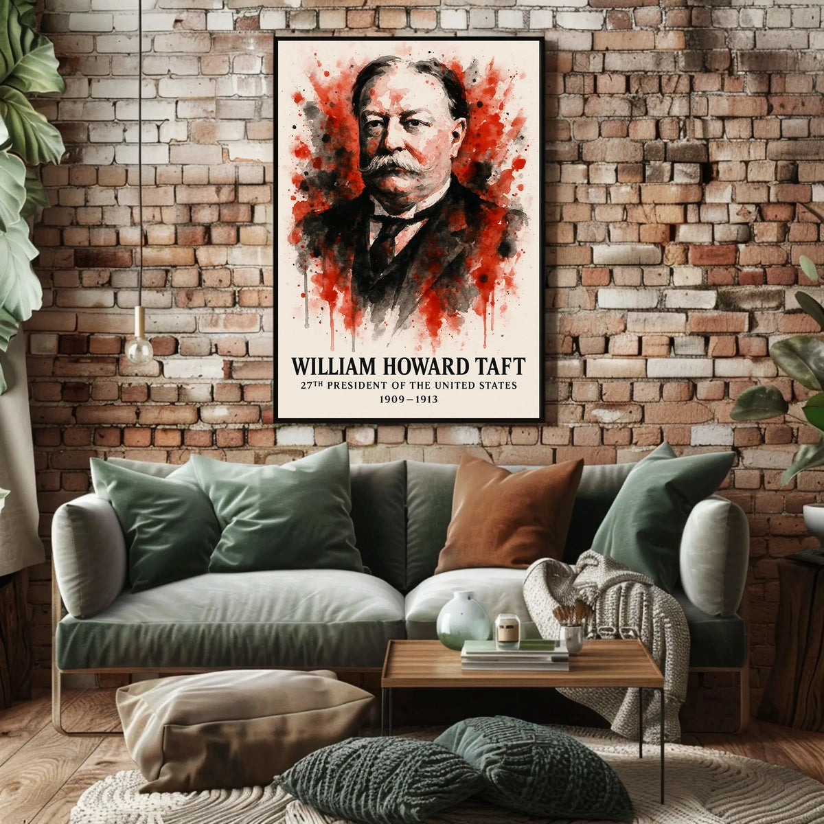 William Howard Taft Portrait: Historical or Presidential Poster