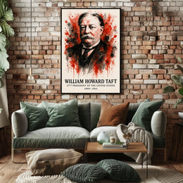 William Howard Taft Portrait: Historical or Presidential Poster