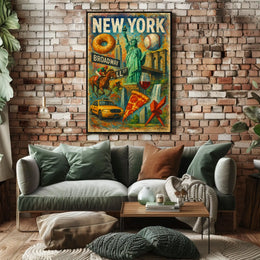New York Icons Poster