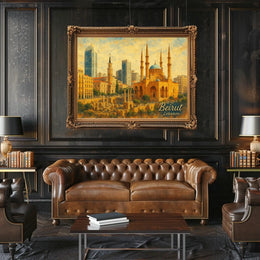 Beirut Cityscape Wanderlust Photography Poster