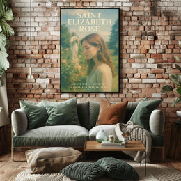 Saint Elizabeth Rose Feast Day Poster