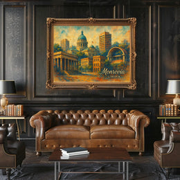 Monrovia Liberia Cityscape Photography Wanderlust Poster