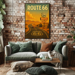 Route 66 Adventure Poster