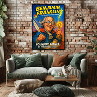 Benjamin Franklin Founding Father Poster PosterGoat