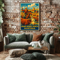 Grant-Kohrs Ranch Montana Poster