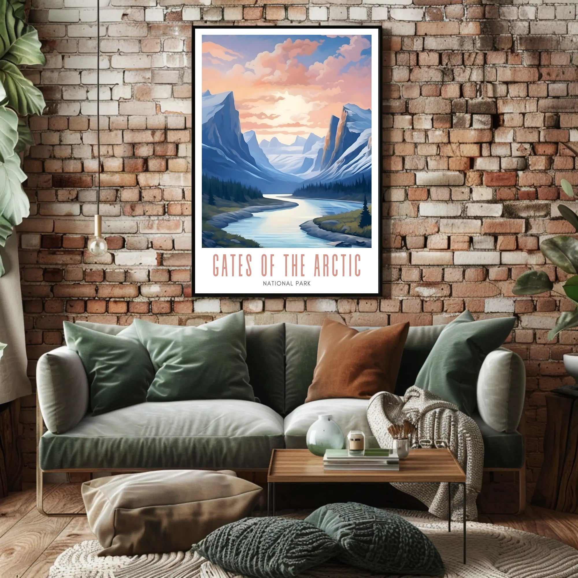 Gates of the Arctic Scenic Travel Poster Print