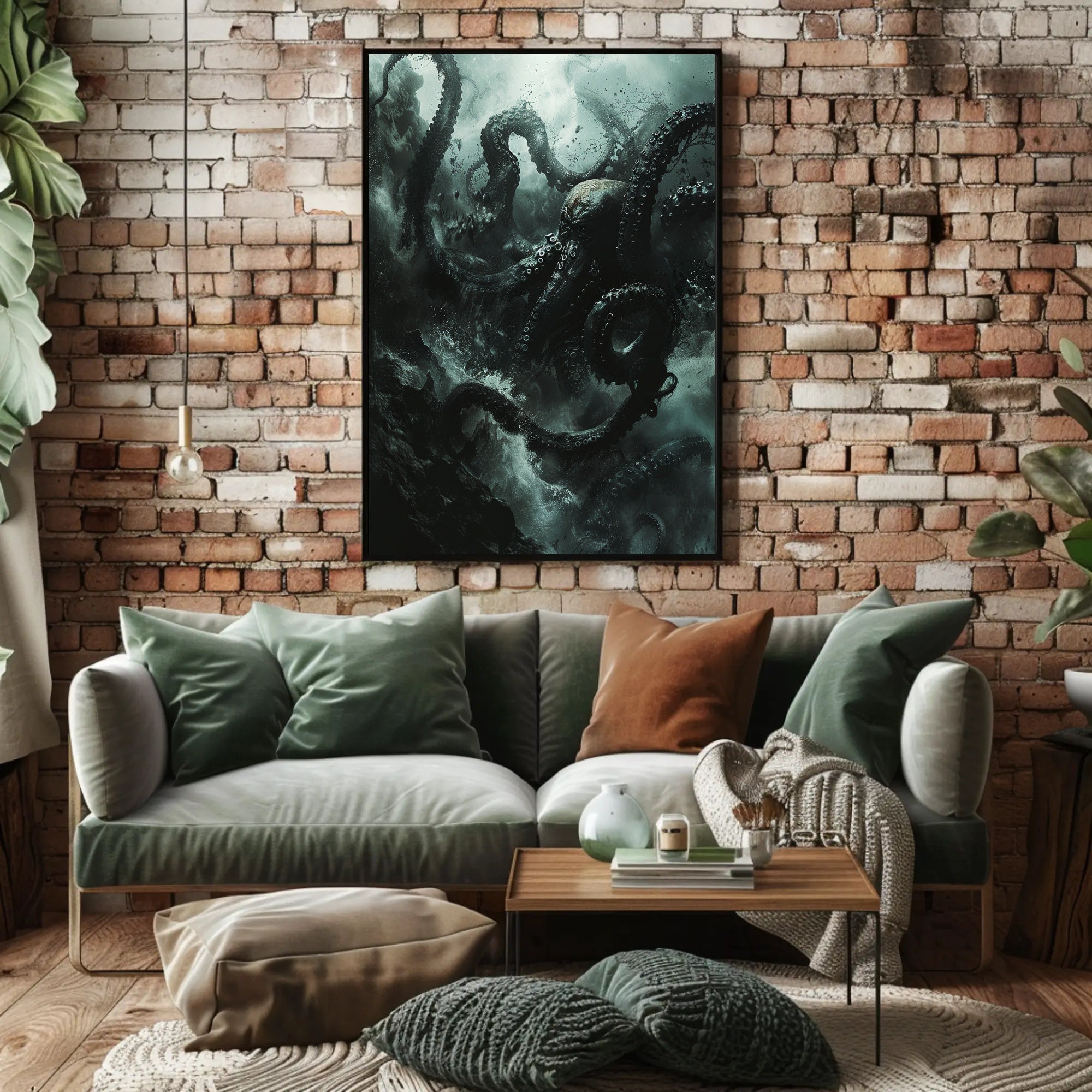 Kraken Unleashed: Epic Sea Creature Poster Art PosterGoat