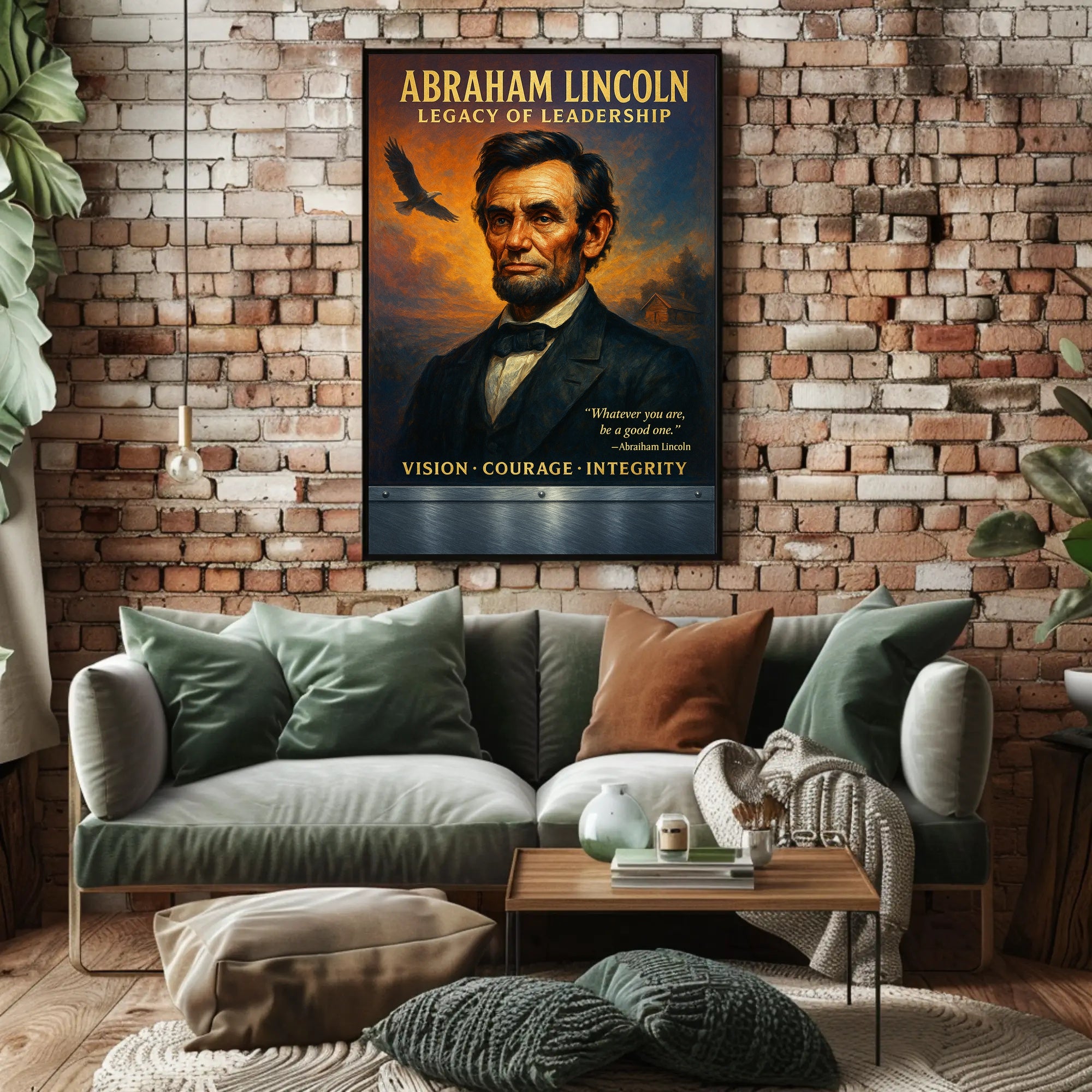 Abraham Lincoln Leadership Portrait: Historical or Presidential Poster