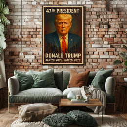 Donald Trump Radiant Resilience Pop Art Patriotism Inspiration Collectors Poster