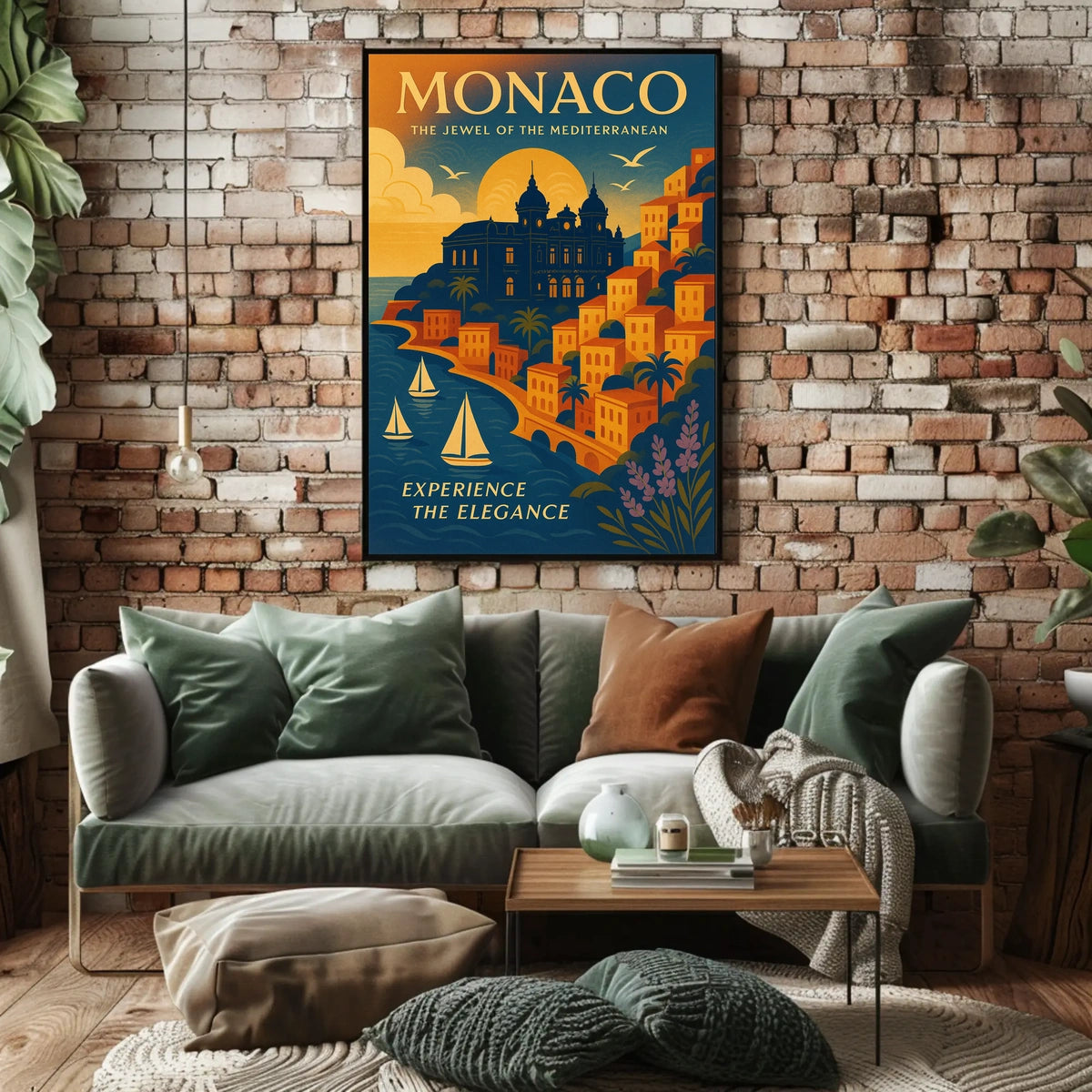 Monaco The Jewel of the Mediterranean Poster