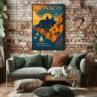 Monaco The Jewel of the Mediterranean Poster