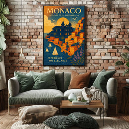Monaco The Jewel of the Mediterranean Poster