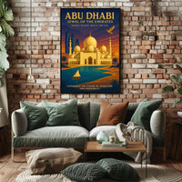 Abu Dhabi Cultural Heritage Travel Poster