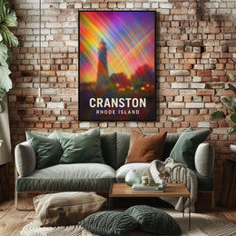 Cranston Rhode Island Scenic Minimalist Travel Poster
