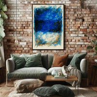 Abstract Blue Horizons Abstract Poster