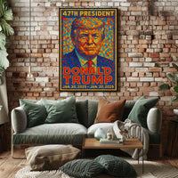 Trump 47th President Scenic Patriotic Poster