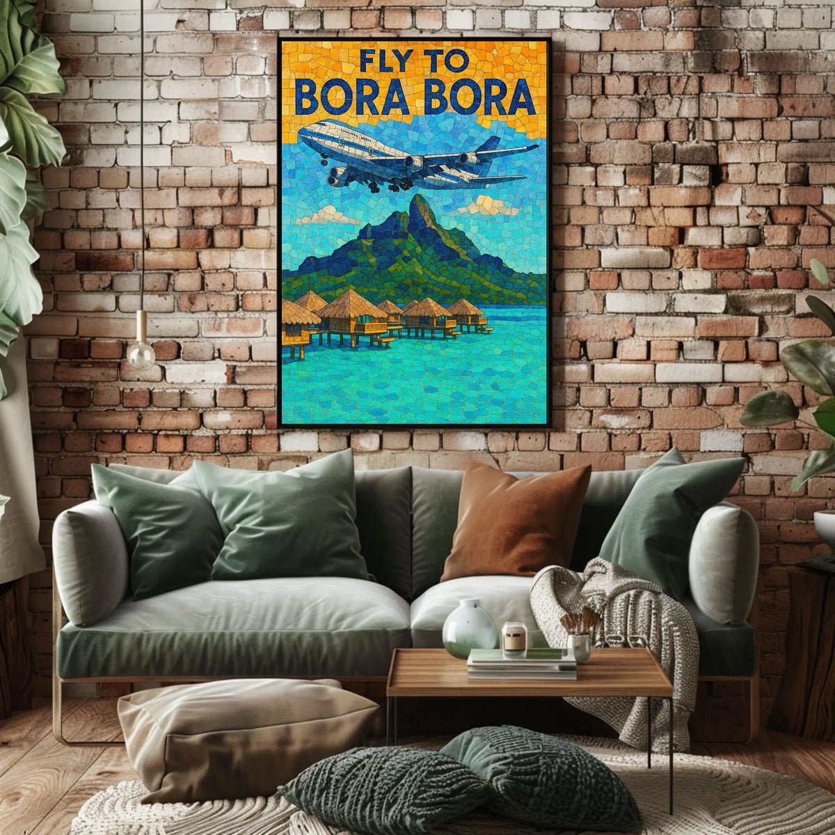 Fly To Bora Bora Poster
