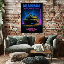M1 Abrams Icon of Modern Armor Poster PosterGoat