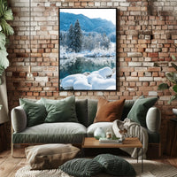 Winter Serenity in a National Park Poster