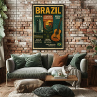Brazil Modernist Architecture Wall Art with Natural Beauty PosterGoat