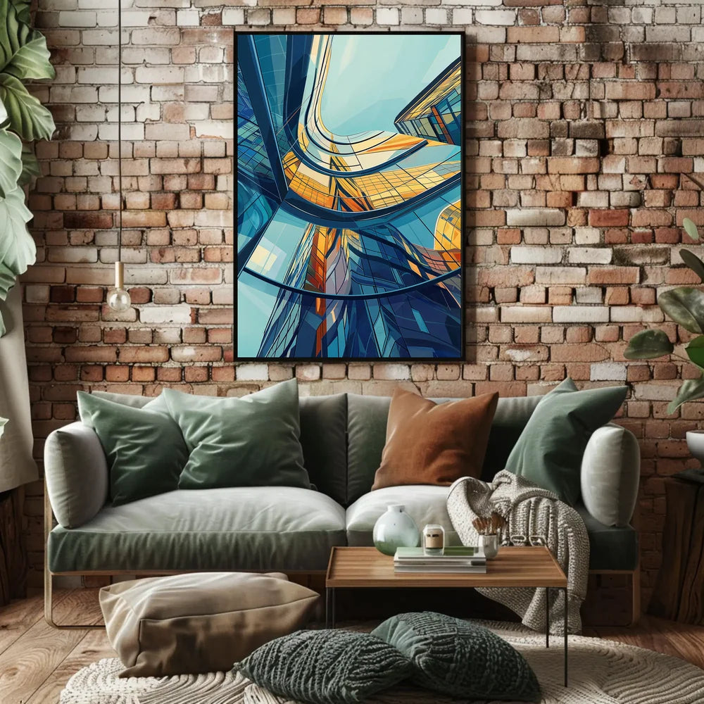 Abstract Timeless Landscape Art Poster