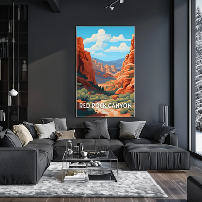 Red Rock Canyon Nevada Travel Poster